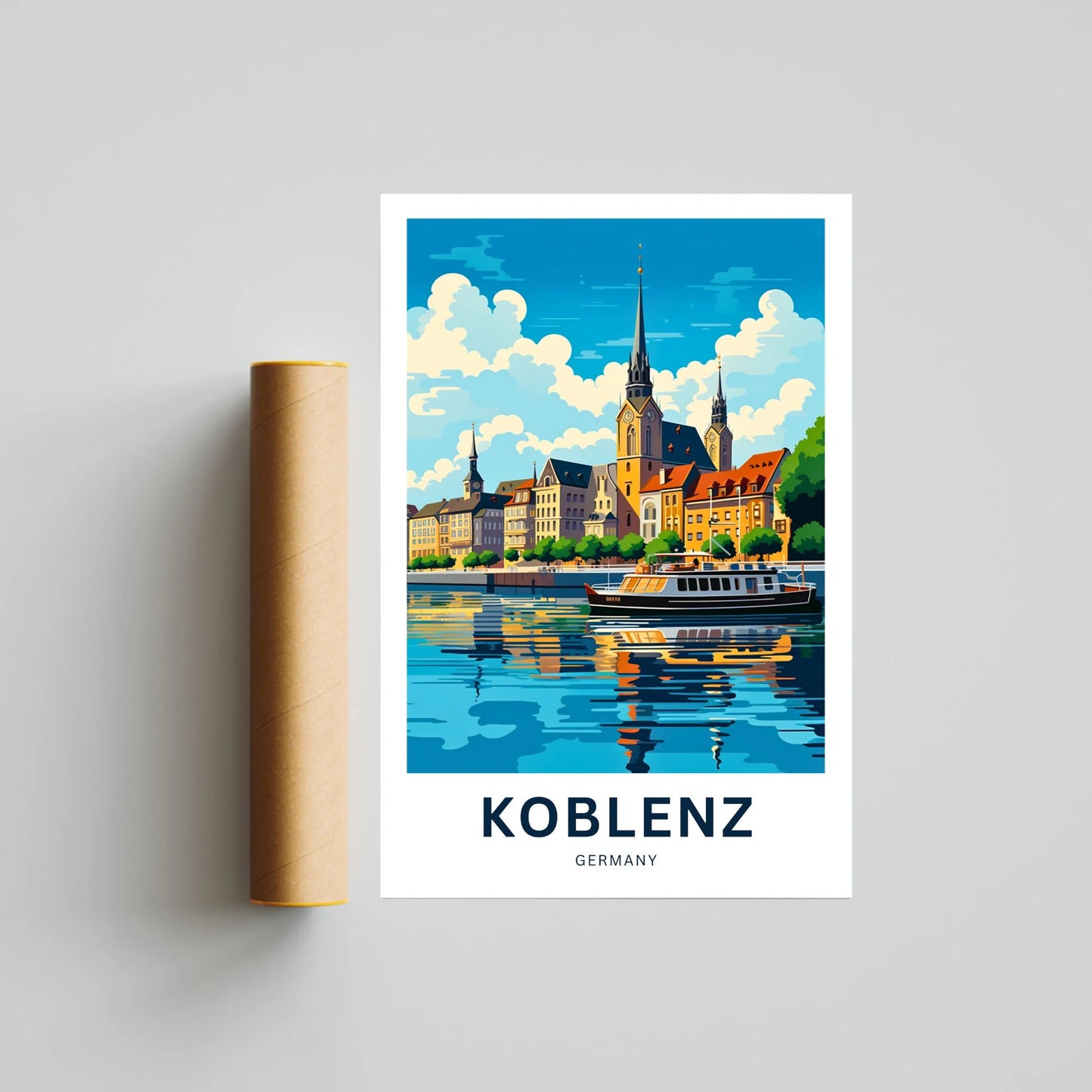Koblenz Travel Poster
