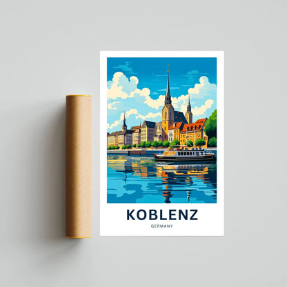 Koblenz Travel Poster