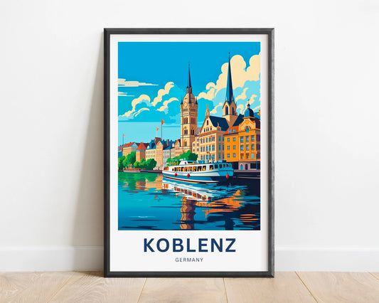 Koblenz Travel Poster