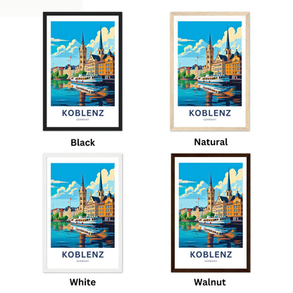 Koblenz Travel Poster