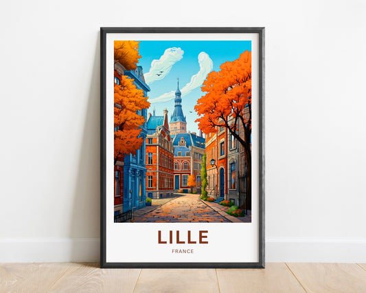 Lille Travel Poster