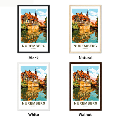 Nuremberg  Travel Poster