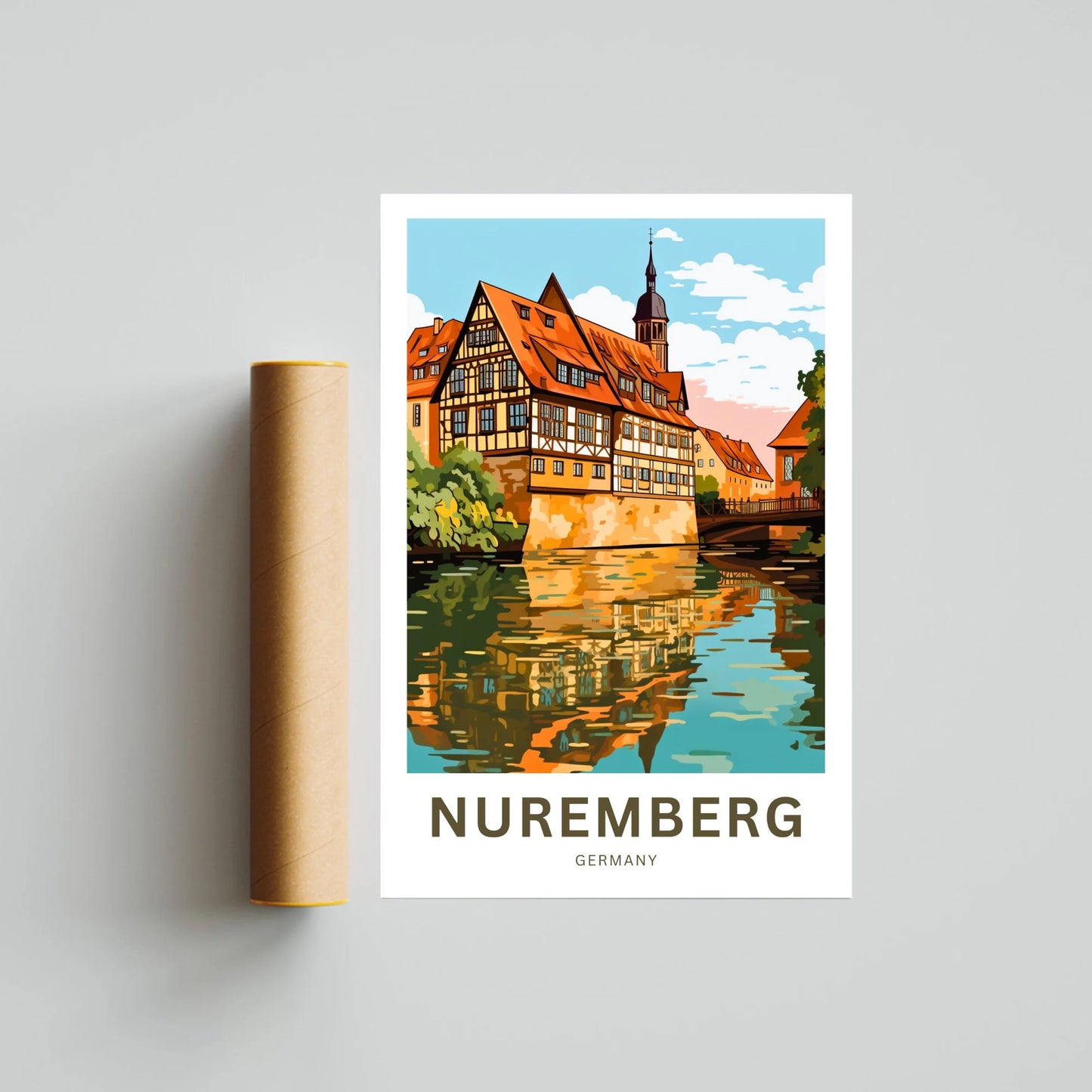 Nuremberg  Travel Poster