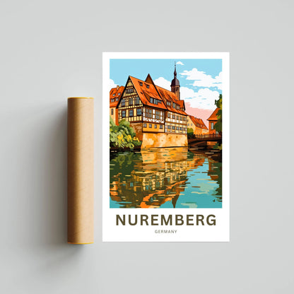 Nuremberg  Travel Poster