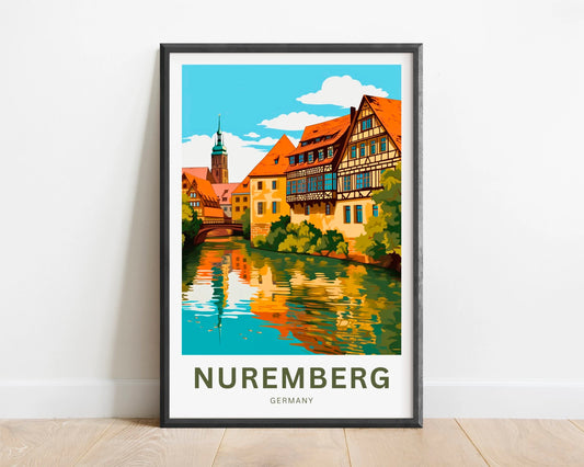 Nuremberg  Travel Poster