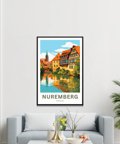 Nuremberg  Travel Poster