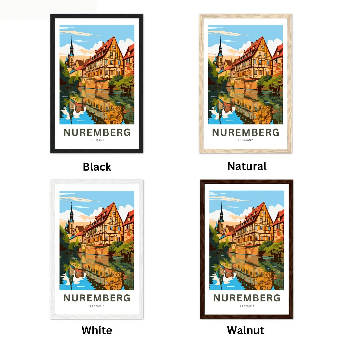 Nuremberg  Travel Poster