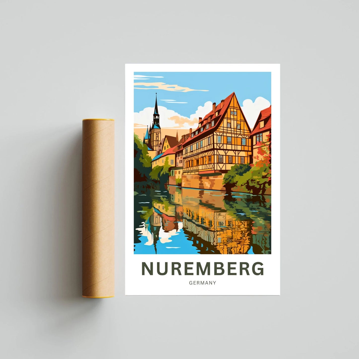 Nuremberg  Travel Poster