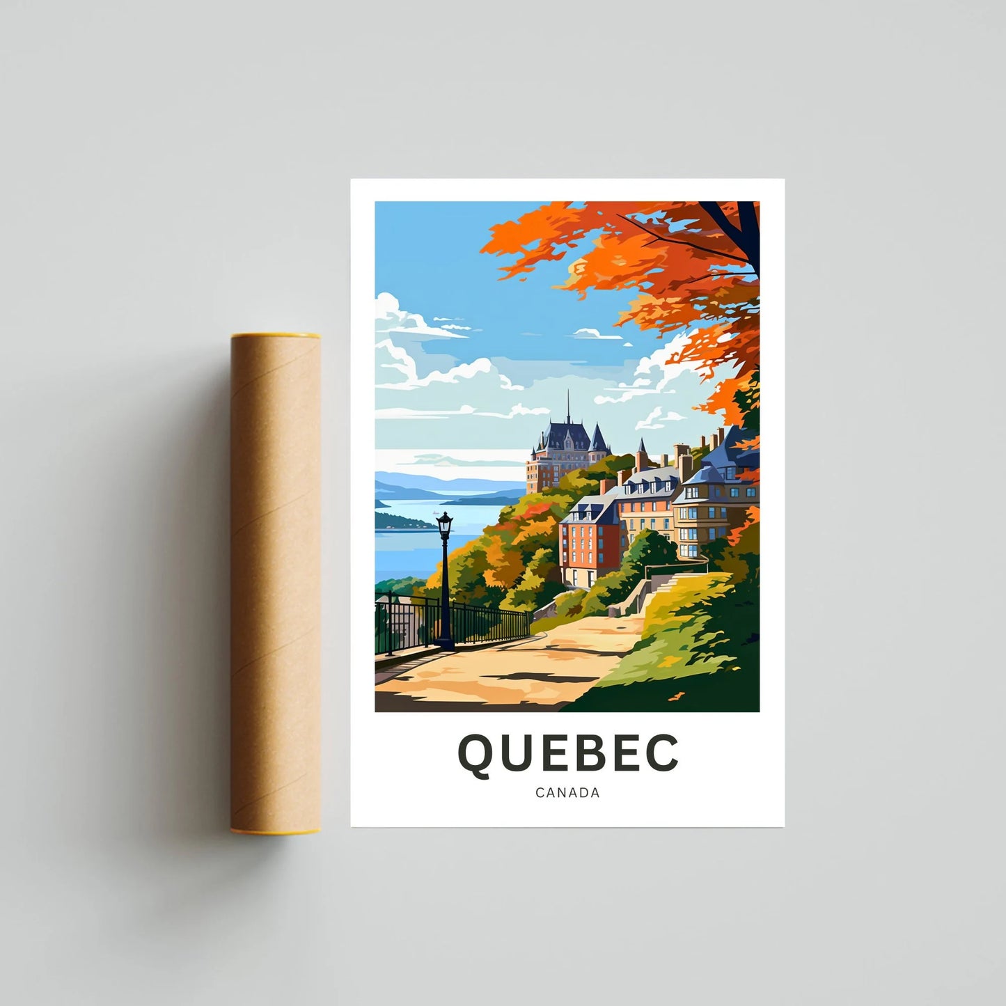 Quebec Travel Poster