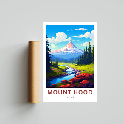 Mount Hood Travel Poster