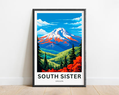 South Sister Travel Poster