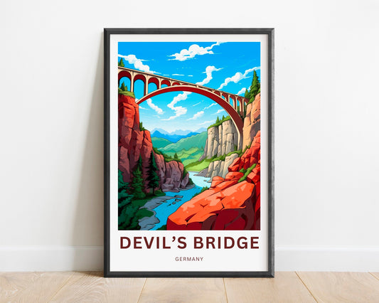 Devils Bridge Travel Poster