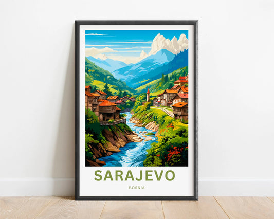 Saravejo Travel Poster