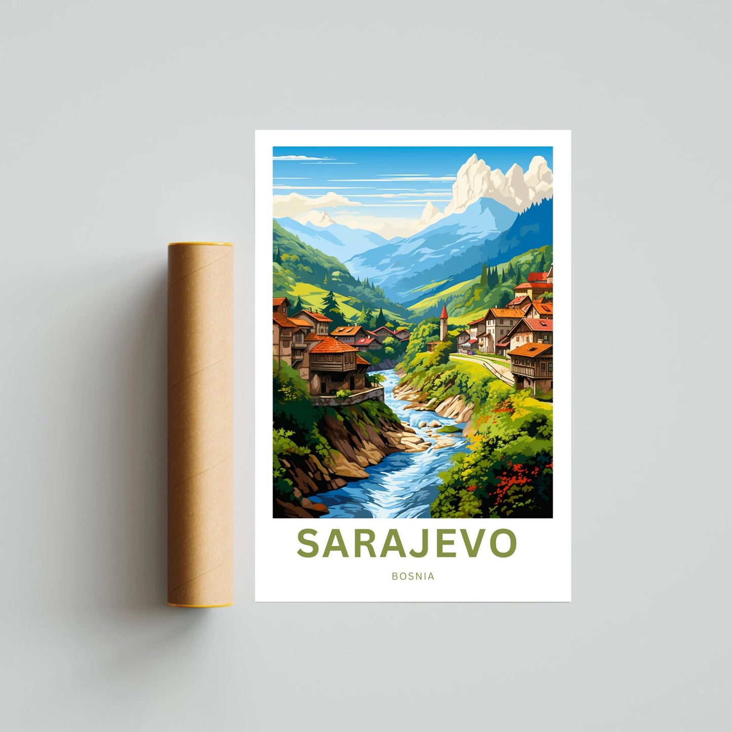 Saravejo Travel Poster