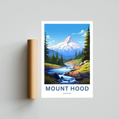 Mount Hood Travel Poster