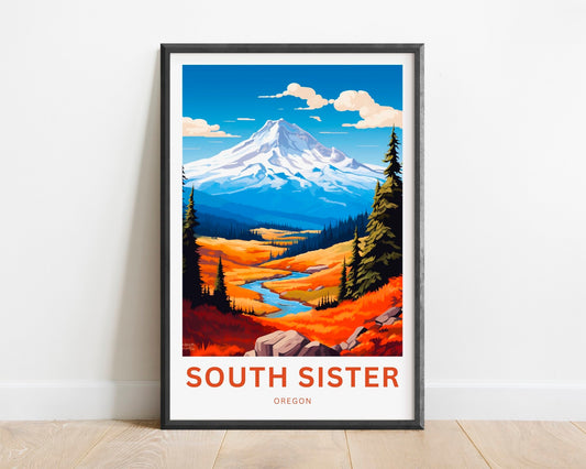 South Sister Travel Poster