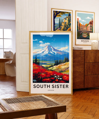 South Sister Travel Poster