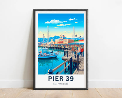 Pier 39 Travel Poster