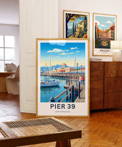 Pier 39 Travel Poster