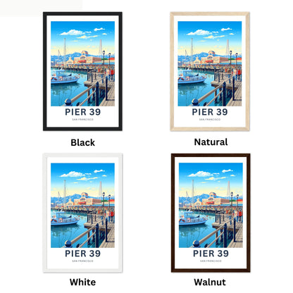 Pier 39 Travel Poster