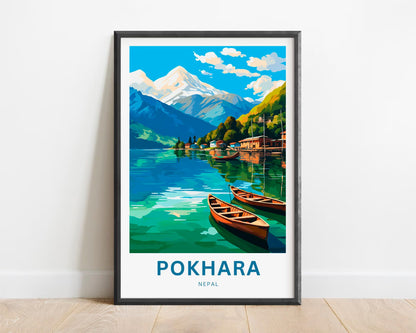 Pokhara Travel Poster