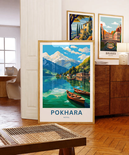 Pokhara Travel Poster