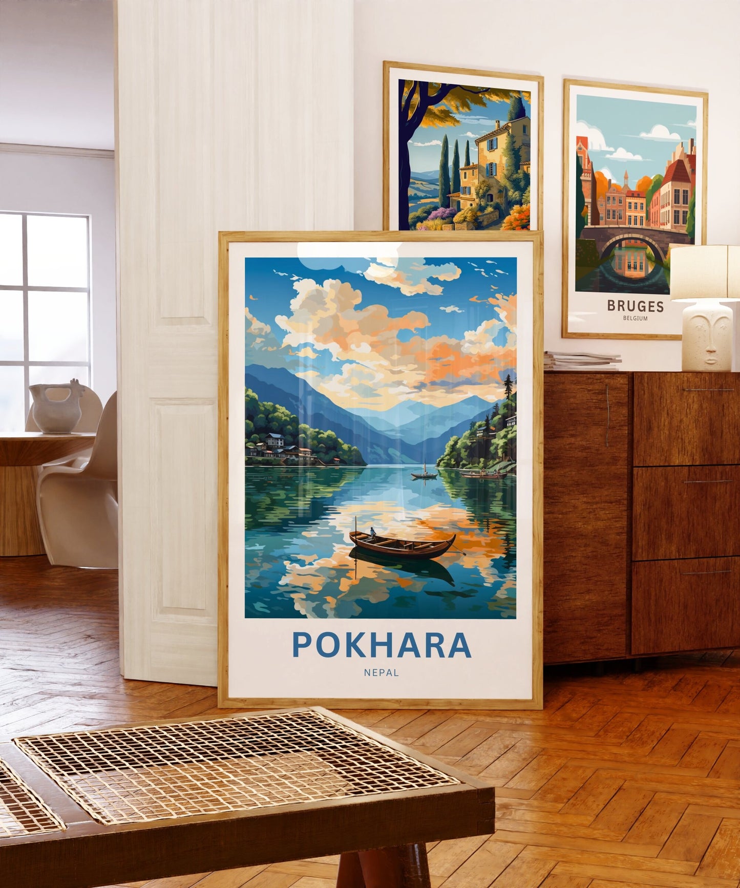 Pokhara Travel Poster