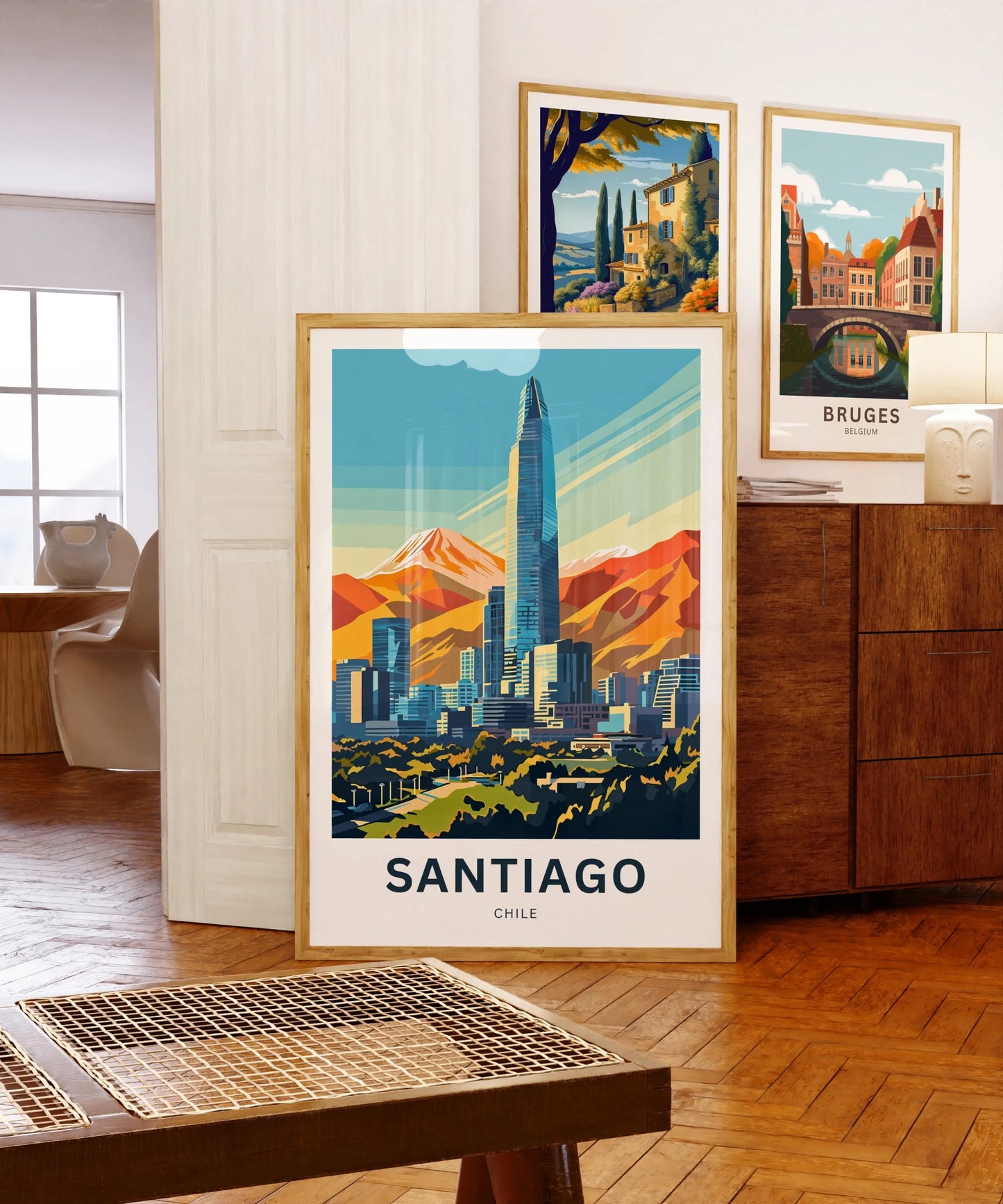 Santiago Travel Poster