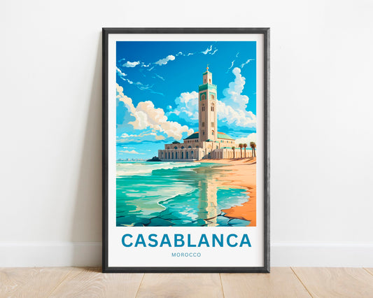 Casablanca Travel Poster