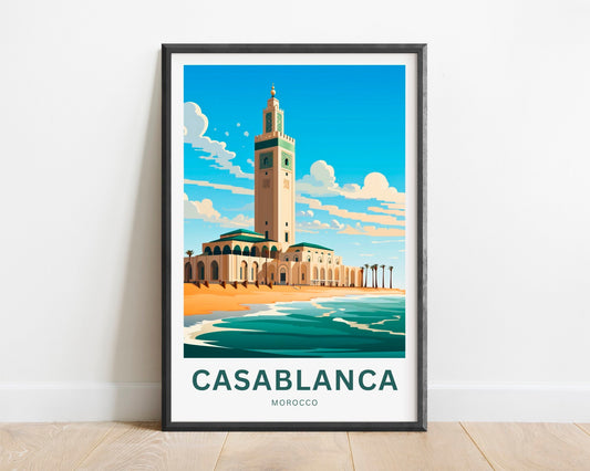 Casablanca Travel Poster