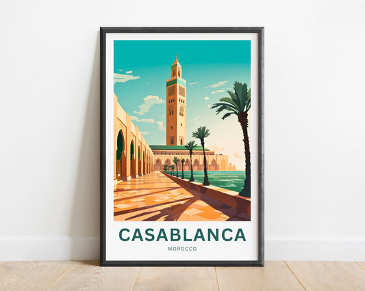 Casablanca Travel Poster