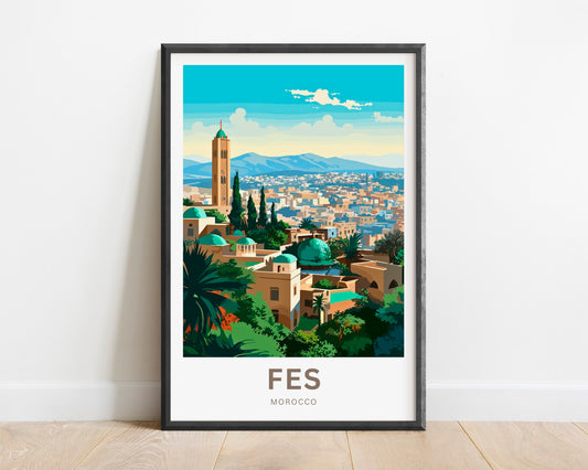 Fes Travel Poster