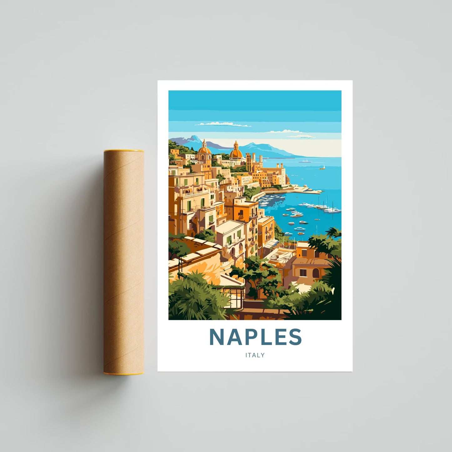 Naples Travel Poster