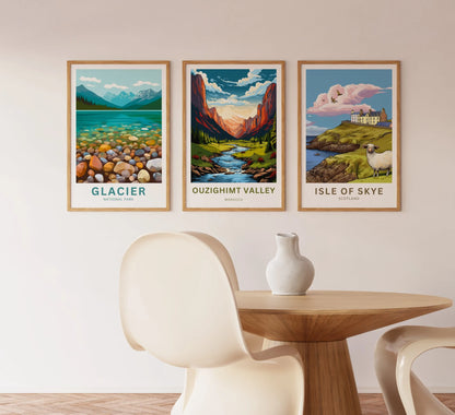 Ouzighimt Valley Travel Poster