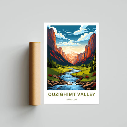 Ouzighimt Valley Travel Poster