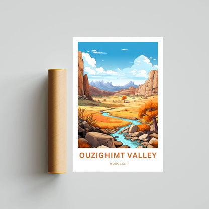 Ouzighimt Valley Travel Poster