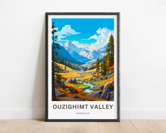 Ouzighimt Valley Travel Poster