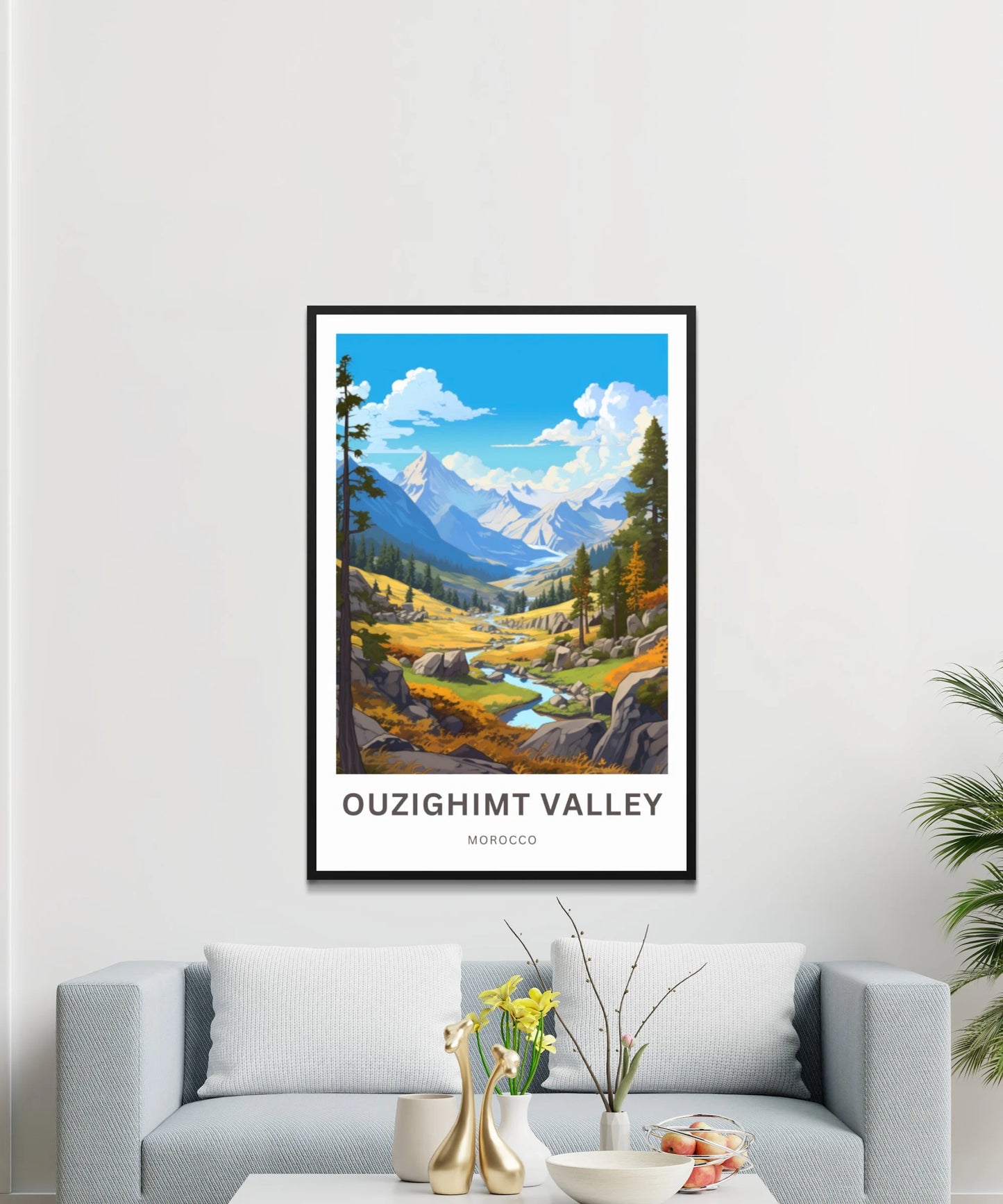 Ouzighimt Valley Travel Poster