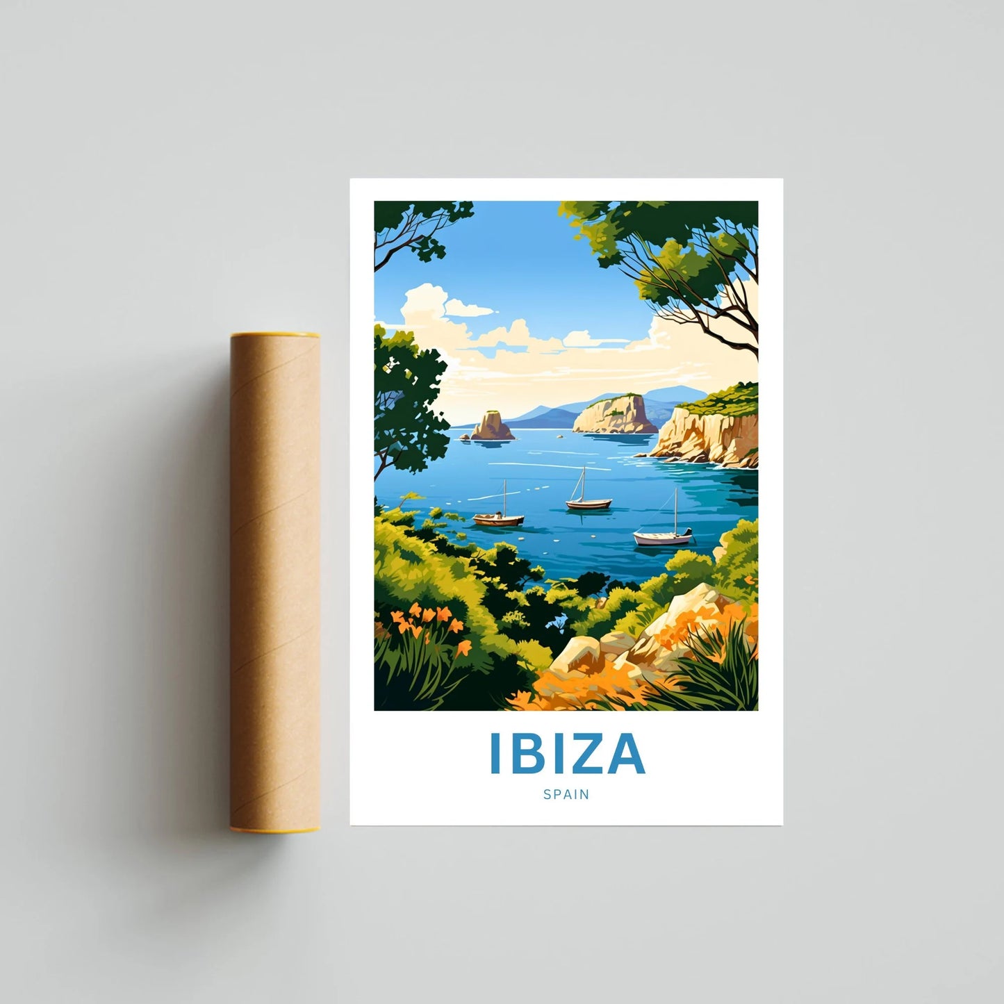 Ibiza Travel Poster