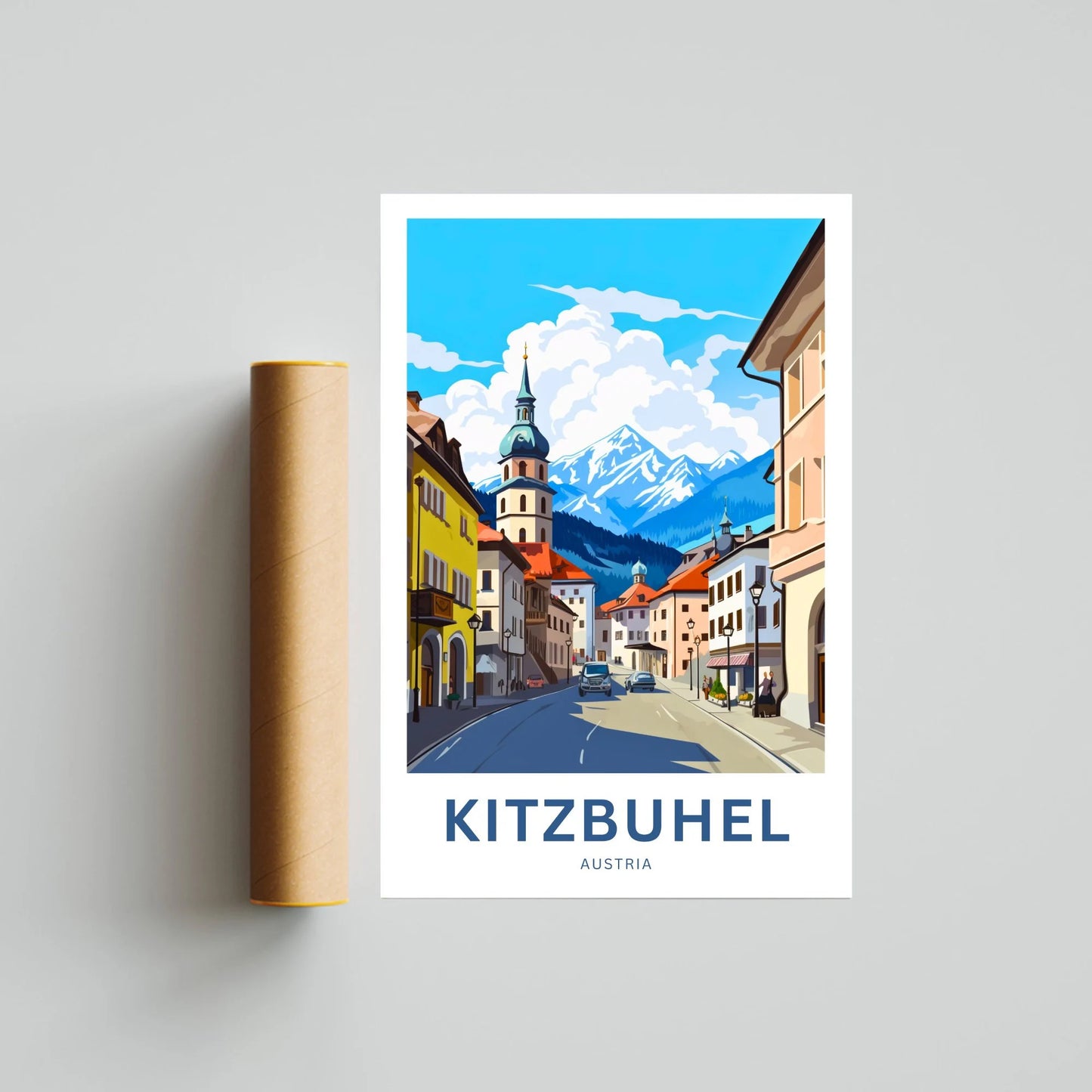 Kitzbuhel Travel Poster