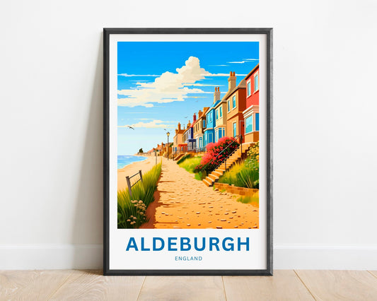 Aldeburgh Travel Poster - Scenic Shoreline