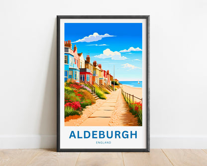 Aldeburgh Travel Poster - Quaint Coastal Town