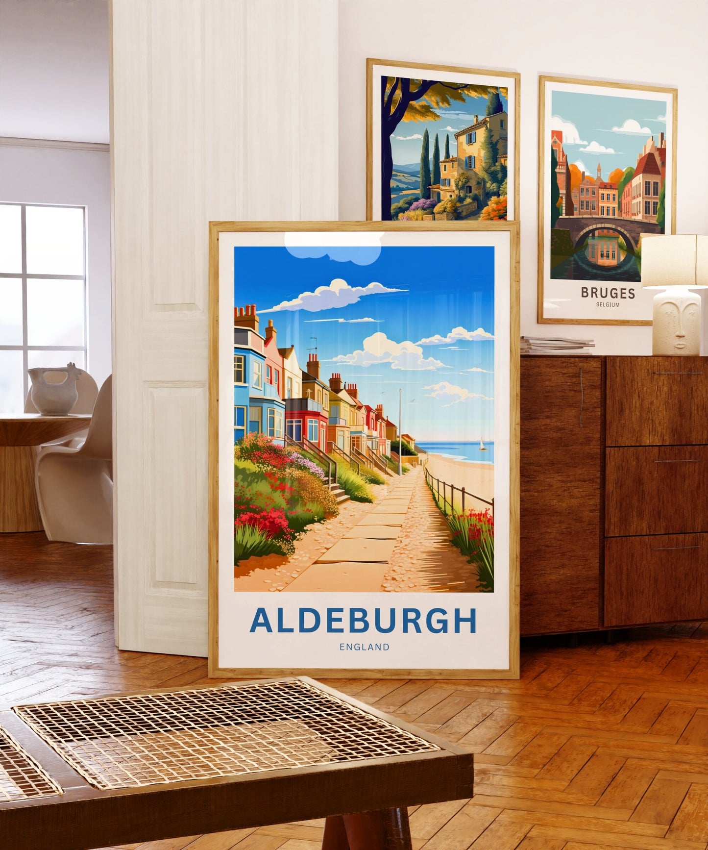 Aldeburgh Travel Poster - Quaint Coastal Town