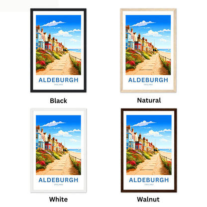 Aldeburgh Travel Poster - Quaint Coastal Town