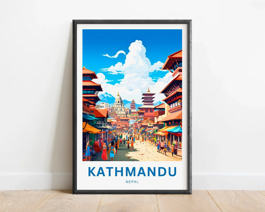 Kathmandu Travel Poster