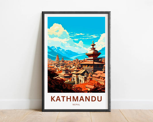 Kathmandu Travel Poster