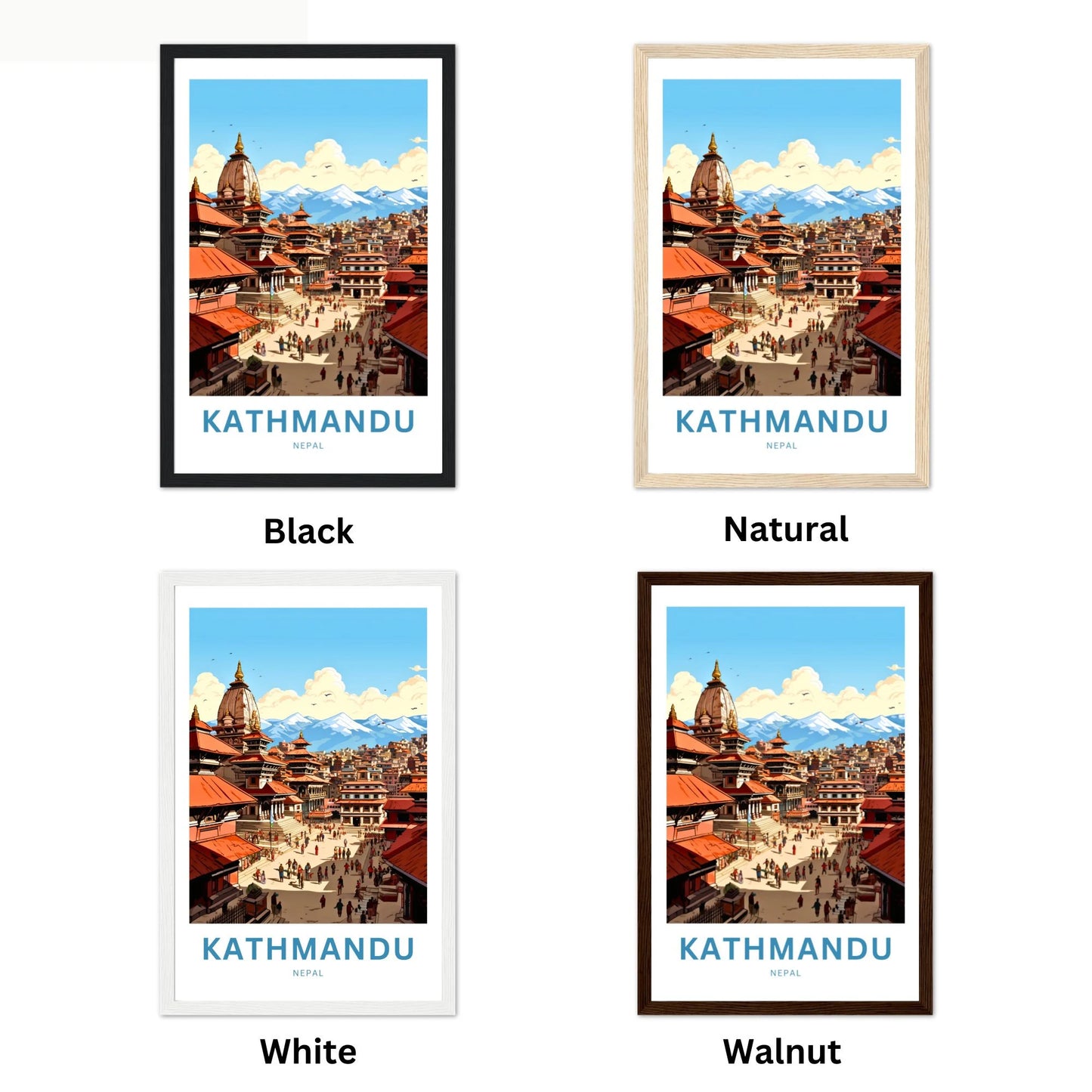 Kathmandu Travel Poster