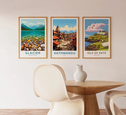 Kathmandu Travel Poster
