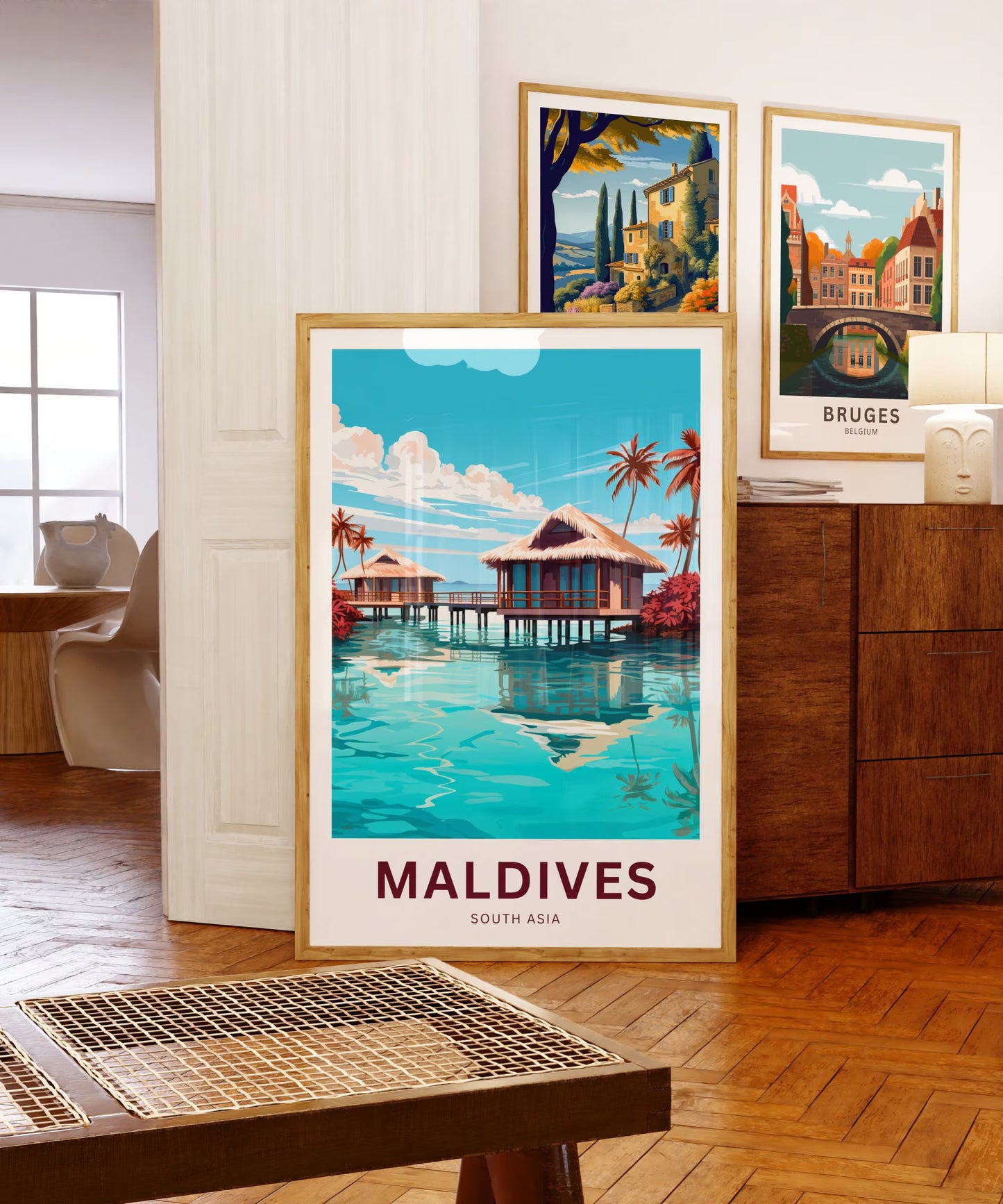 Maldives Travel Poster