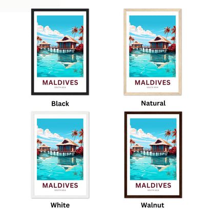 Maldives Travel Poster